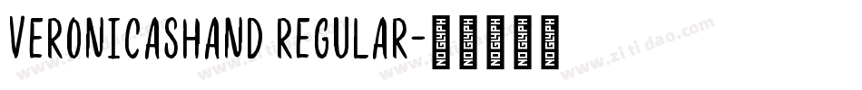 VeronicasHand Regular字体转换